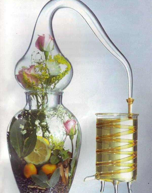Flacons d'huiles essentielles